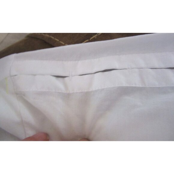 Lafayette 148 Ruffle Dolman Sleeve White Cotton Blouse Size 12 - Picture 9 of 9